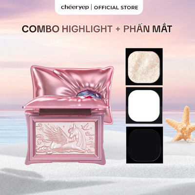 Combo Phấn Mắt Highlight Cao Cấp Makeup Tự Nhiên Lên Ảnh Xinh Lung Linh