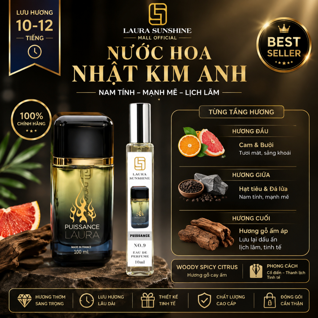 [ No9 ] Nước Hoa Nhật Kim Anh | Laura Paris Perfume