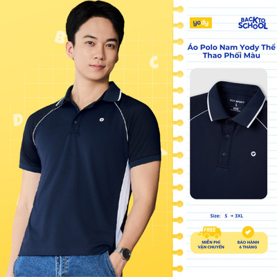 [BST POLO CHẠM THU] Áo Polo Nam Yody Thể Thao Phối Màu kiểu dáng thể thao mềm mại thoáng khí thấm hút MAPO26A052