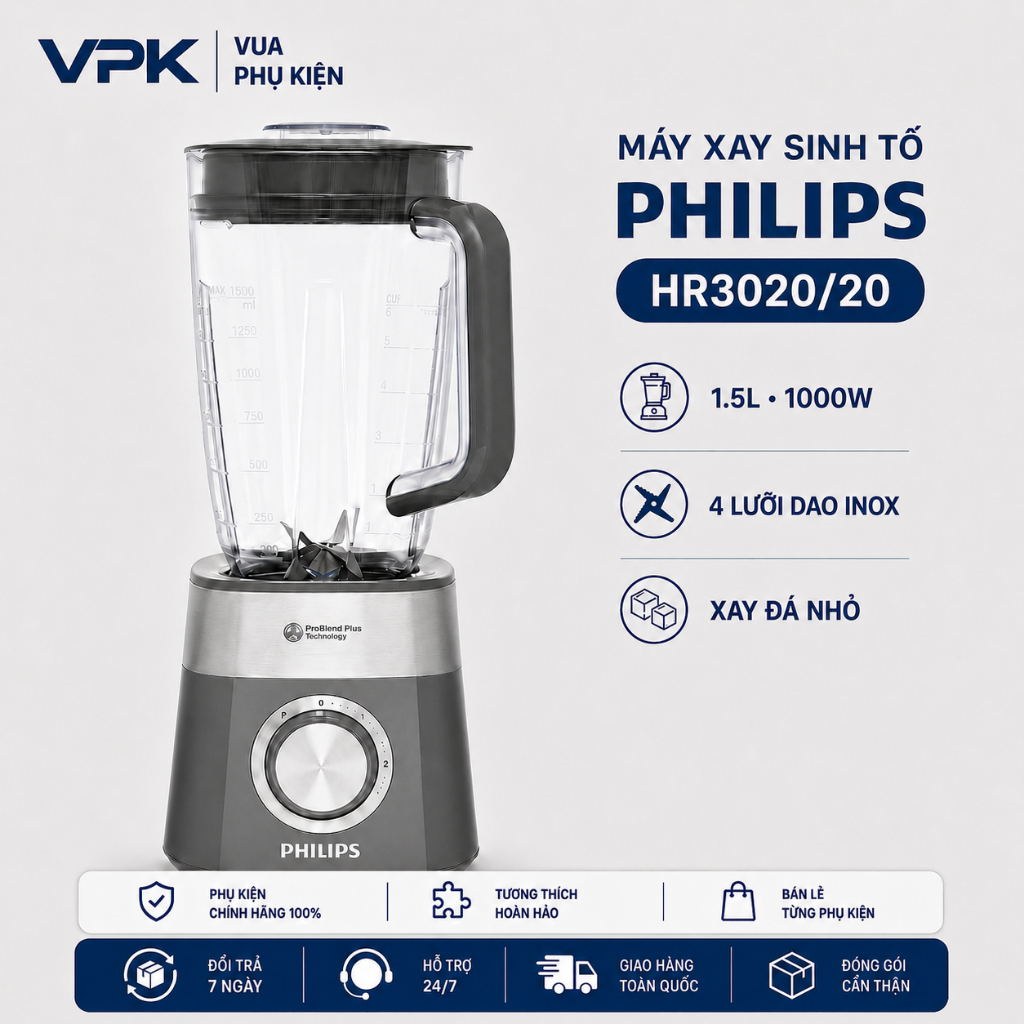 Máy xay sinh tố Philips HR3020/20