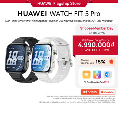 [Phiên Bản PRO] Đồng Hồ Thông Minh HUAWEI WATCH FIT 5 PRO | Titanium & Kính Sapphire 2.5D| Nghiên Cứu Nguy Cơ Tiểu Đường