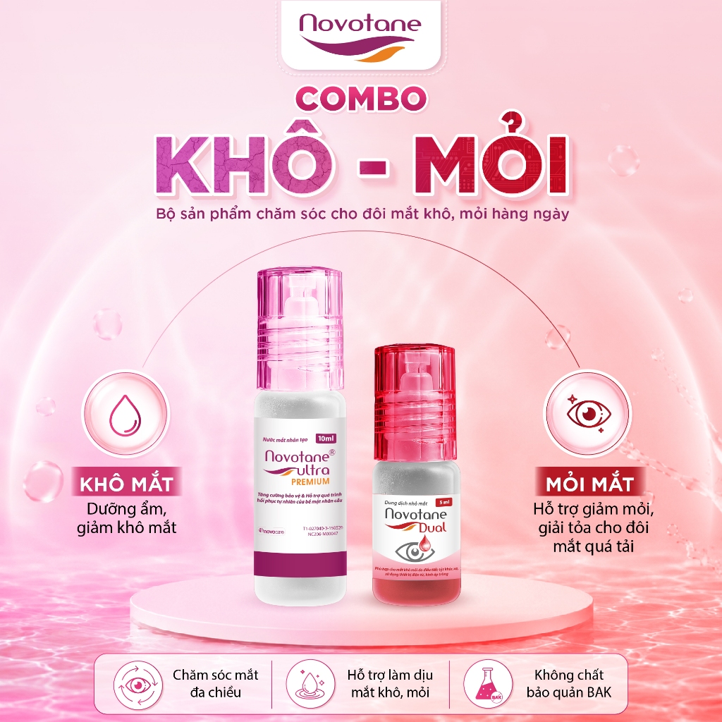Bộ đôi chăm sóc hàng ngày hỗ trợ giảm khô mỏi & cải thiện điều tiết cho mắt sử…