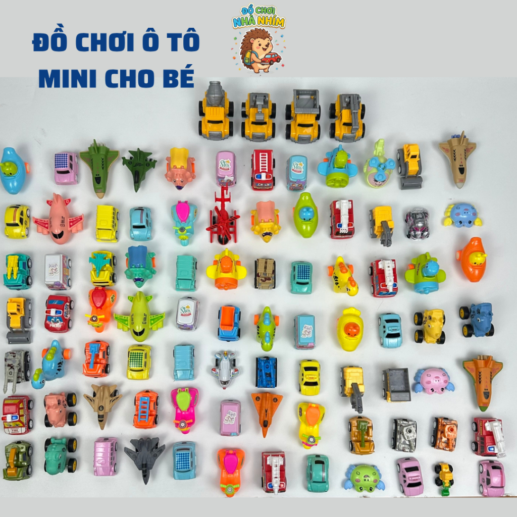 Bộ 20, 30, 40 xe đồ chơi mini cho bé khác nhau, đồ chơi cầm tay cho bé, đồ chơi cho bé