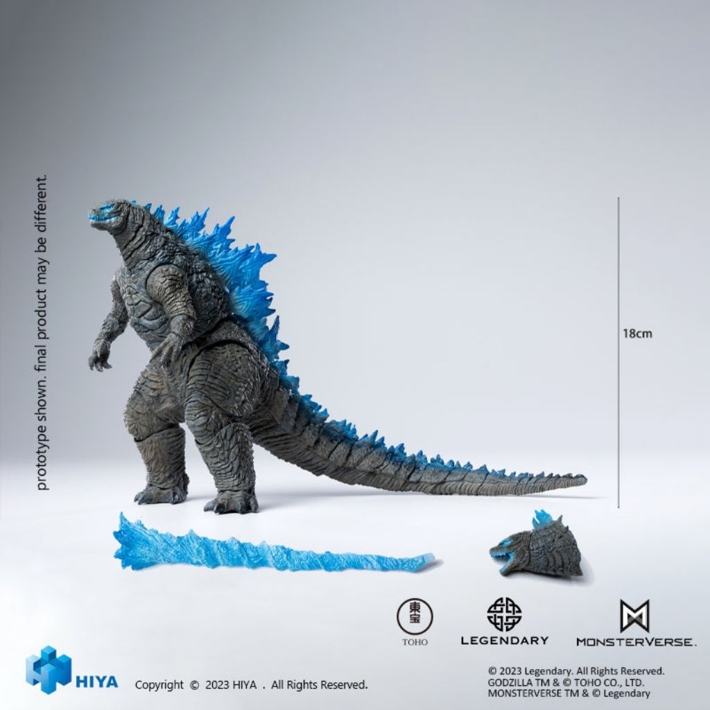 [ hàng có sẵn ] mô hình quái vật Godzilla vs Kong Heat Ray Godzilla Translucent Ver. Action Figure. 