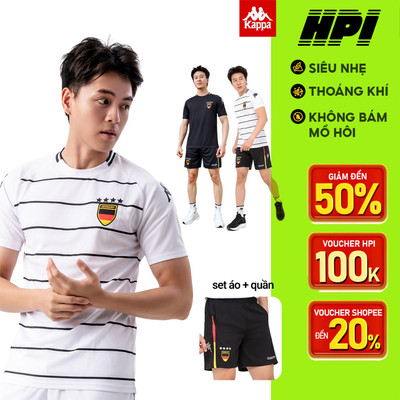 Bộ Quần Áo Thể Thao Nam KAPPA Cờ Đức Nhẹ Thoáng Khí Thấm Hút KOF72KD07
