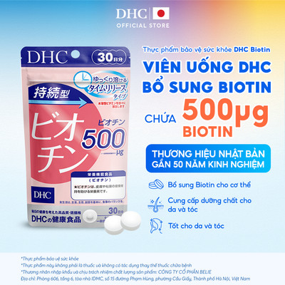 Viên uống DHC Biotin (30 Ngày) - Thực phẩm bảo vệ sức khoẻ DHC Sustained Release Biotin