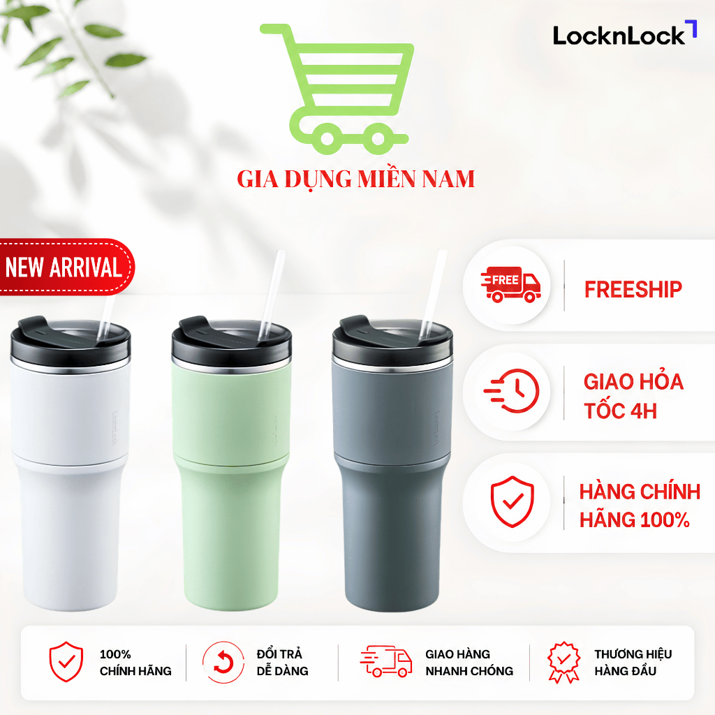 Ly giữ nhiệt LocknLock Metro Drive LHC4277, dung tích 650ml - Hàng Chính Hãng