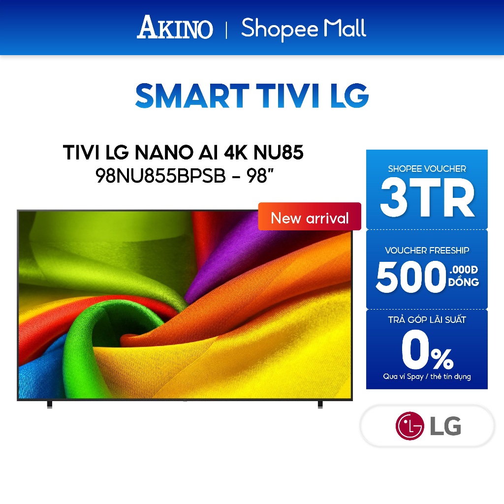 98NU855BPSB I Smart Tivi LG NanoCell 4K UHD AI NU85 98 inch - Miễn phí giao hàng