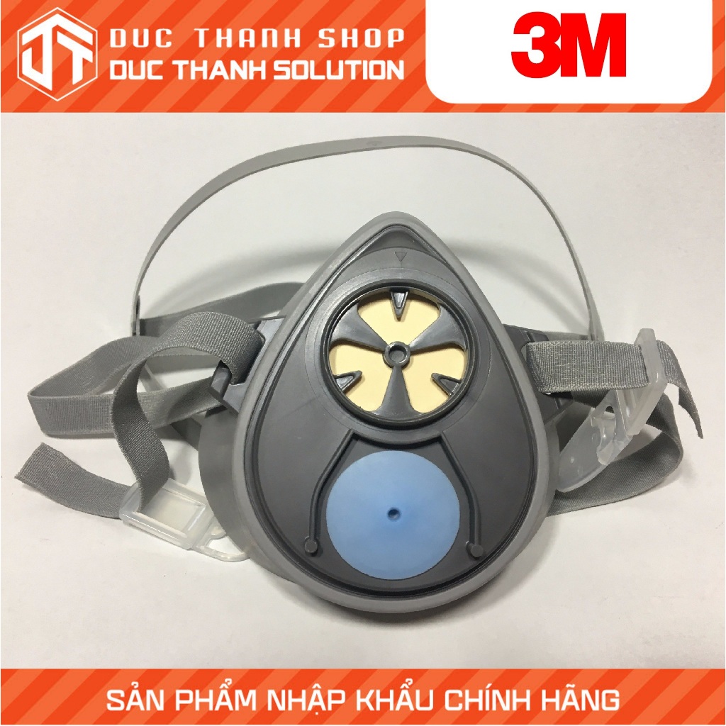 Mặt nạ nửa mặt sử dụng 1 phin lọc 3M Reusable Half Face Mask Respirator 3100