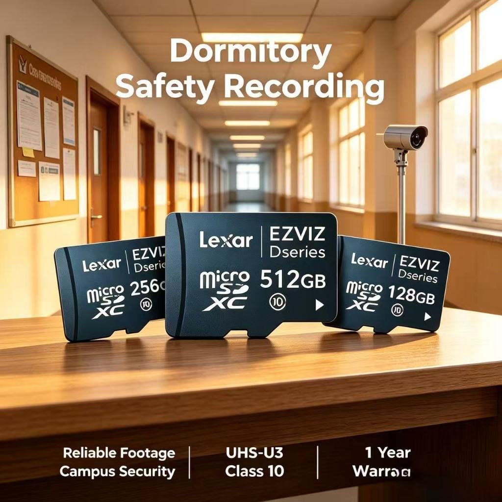 Chính Hãng Camera giám sát CCTV 8 16 32 64 128 GB 256 512 1TB Lexar Ezviz Smart Thẻ Nhớ SD Micro TF Mini Tốc độ cao