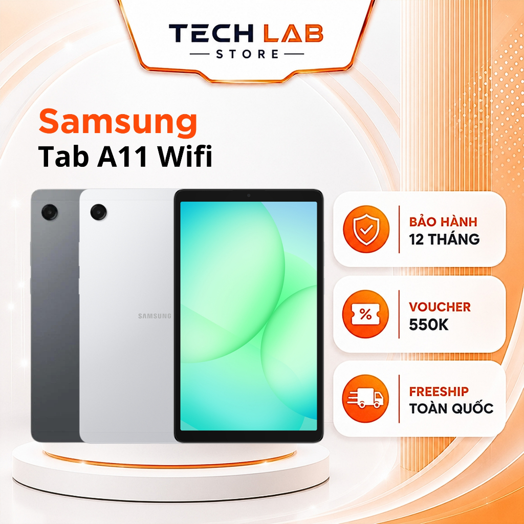 Máy tính bảng SAMSUNG Galaxy Tab A11 Wifi X133 Chip MediaTek Helio G99 - Bảo hành 12 Tháng