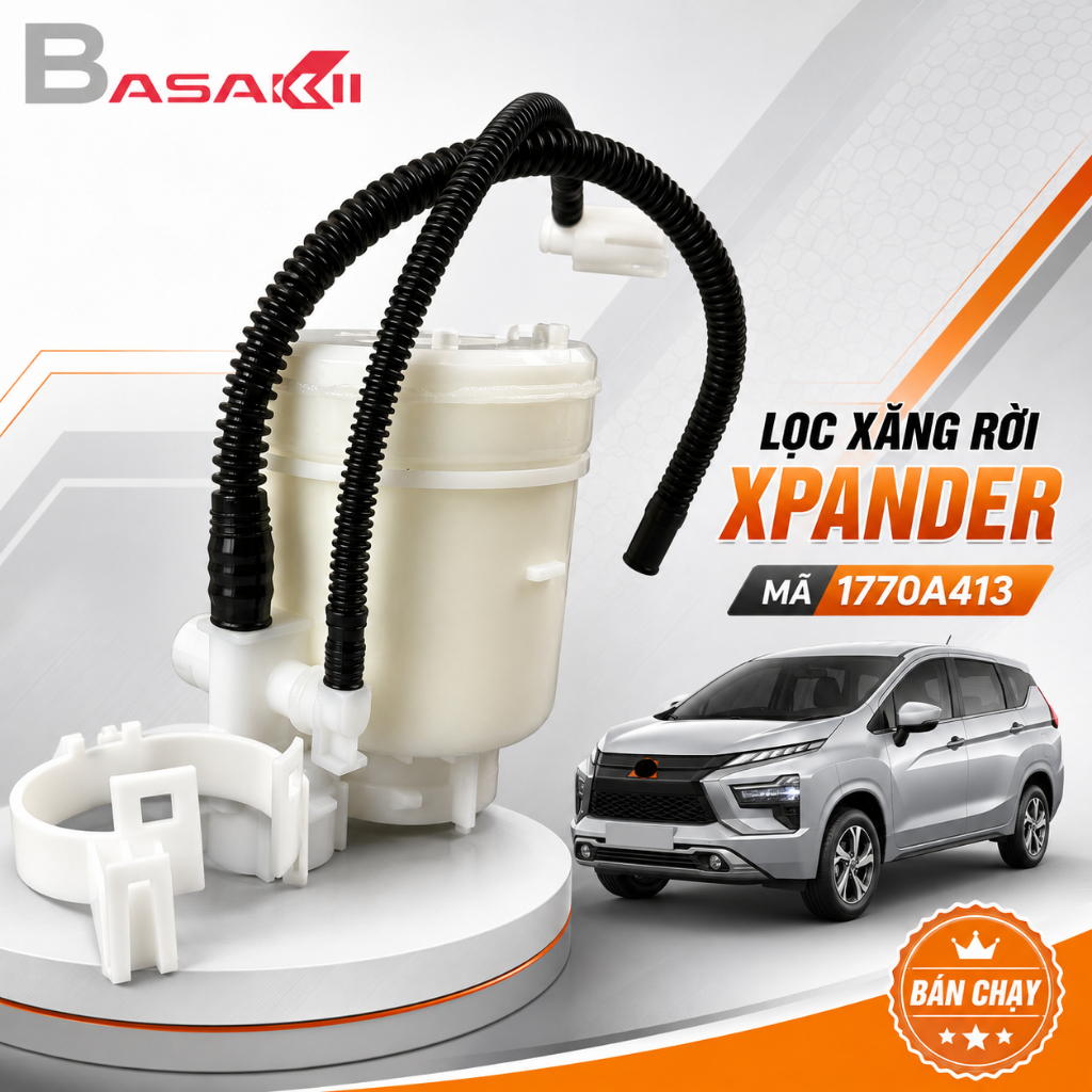 Lọc xăng Mitsubishi Xpander, Xpander Cross (2018 - 2024) - Mã 1770A413 - Cụm lọc nhiên liệu ASAKII c