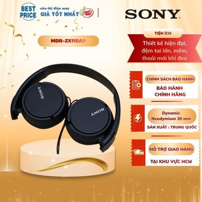 Tai nghe Chụp Tai Sony MDR - ZX110AP (màu đen) (không bảo hành)