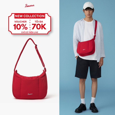Túi Đeo Chéo Chần Bông Nam Nữ BAMA Hobo Bag Túi Xách Đeo Vai Vải Đi Chơi Đi Làm Công Sở Nhiều Ngăn