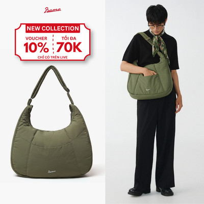 Túi Đeo Vai Chần Bông BAMA Pebble Bag Túi Đeo Chéo Nam Nữ Đi Chơi Đi Làm Ngăn Đựng Laptop 15.6 inch