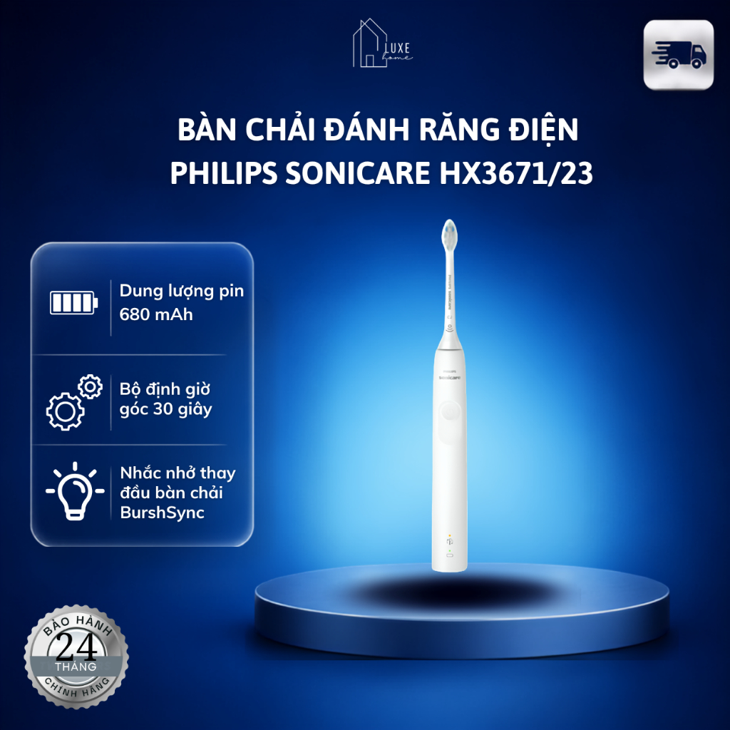 Bàn chải đánh răng điện Philips Sonicare HX3671/23