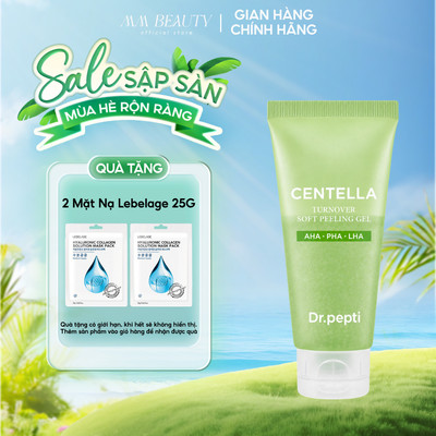Gel Tẩy Tế Bào Chết Dr.Pepti Centella Turnover 30ml Làm Sạch Dịu Nhẹ Sáng Da