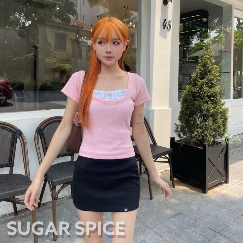 Pass áo thun gân size M SUGAR SPICE