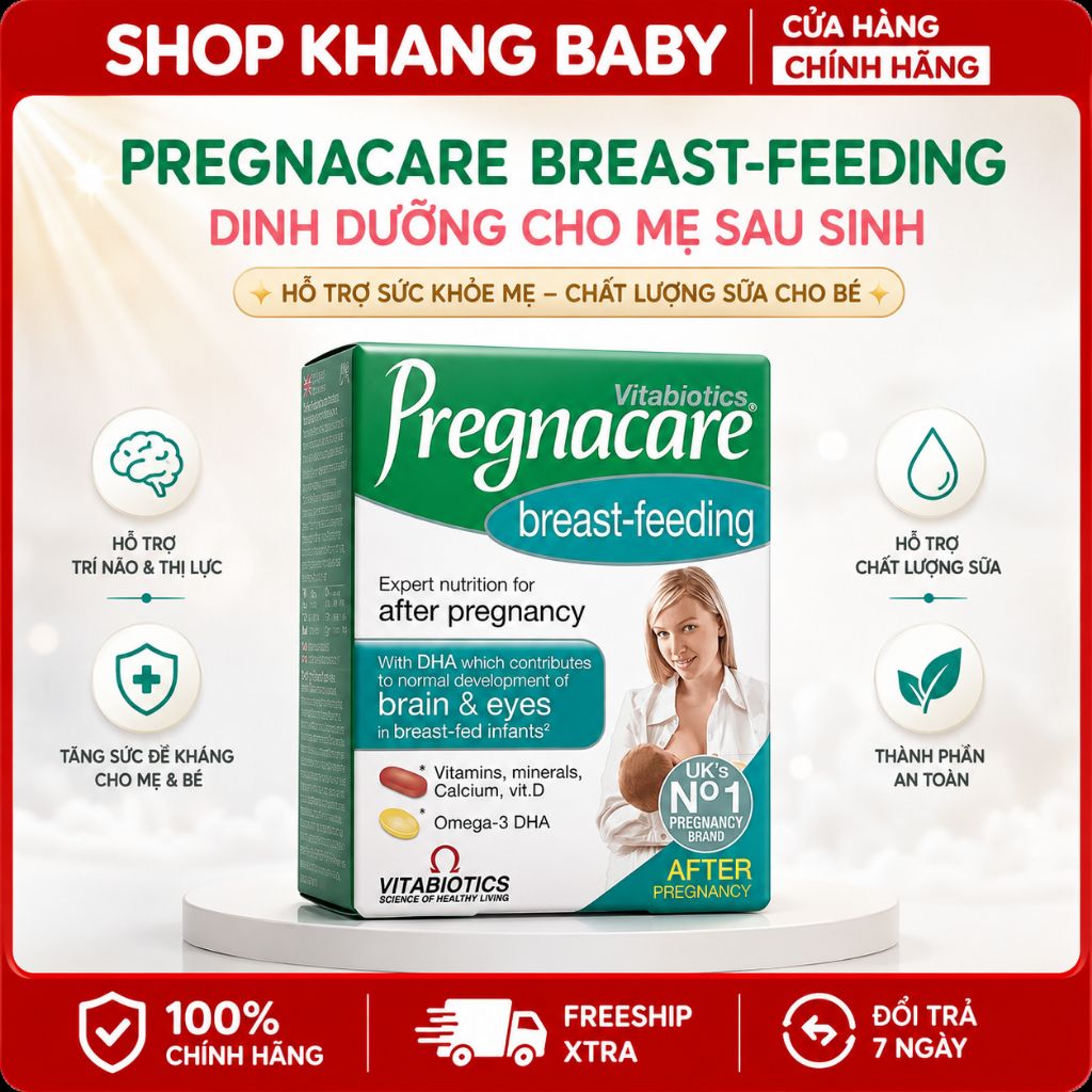 Vitamin cho mẹ sau sinh Pregnacare