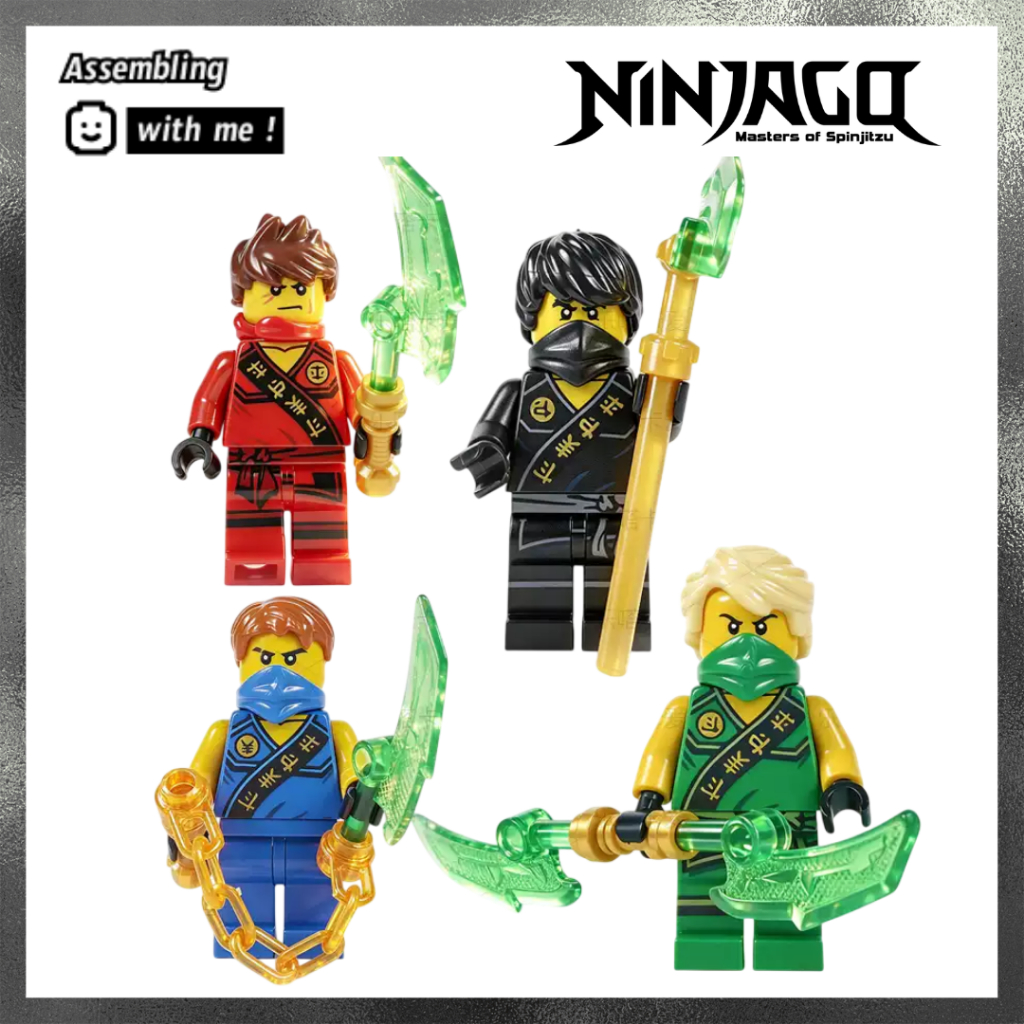 Đồ chơi lắp ráp Minifigures Ninjago Season 4 - các chiến binh Ninja huyền thoại