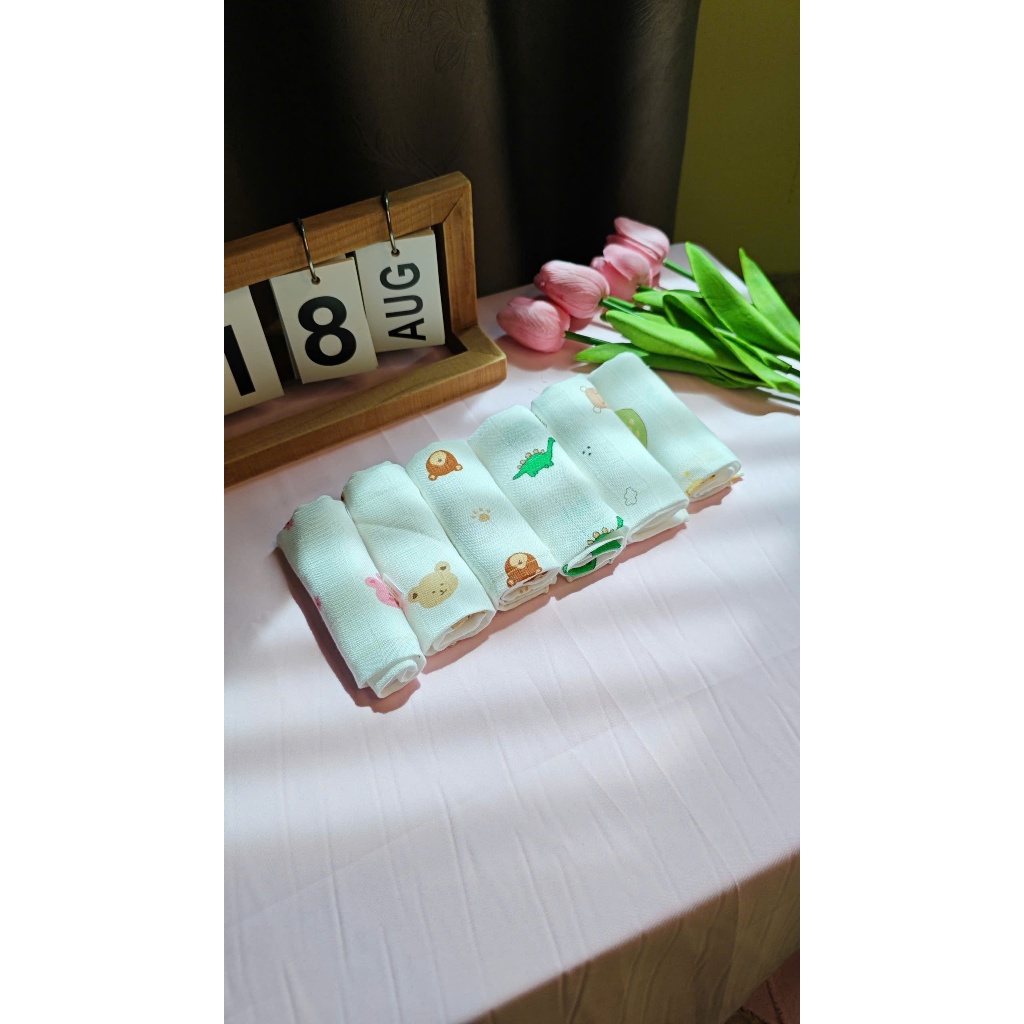 (Mua 10 tặng 1) SET 5 Khăn Sữa Sợi Tre Ngọc Trà 30x30cm DT Kids– 2 Lớp Mềm Mại, Kháng Khuẩn Tự Nhiên