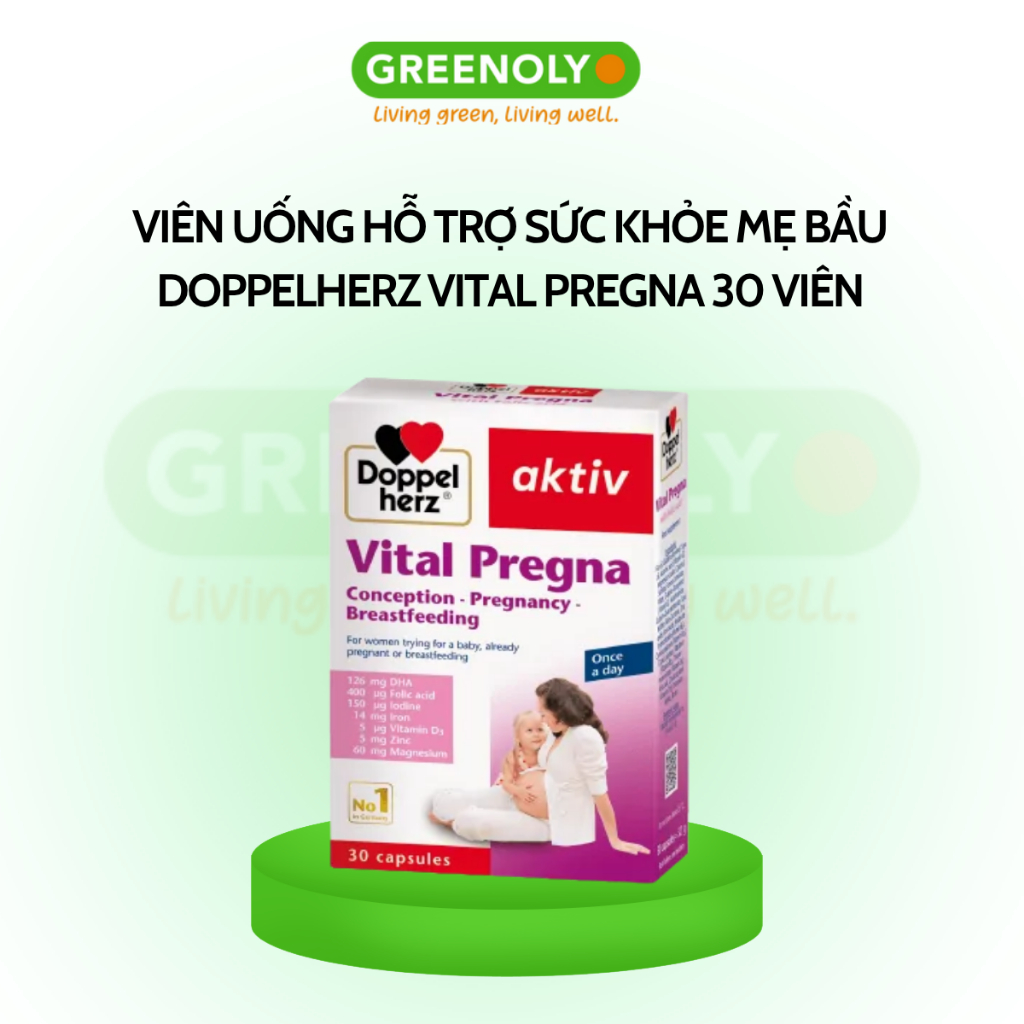 Doppelherz Viên Uống Hỗ Trợ Sức Khỏe Mẹ Bầu Vital Pregna 30 Viên