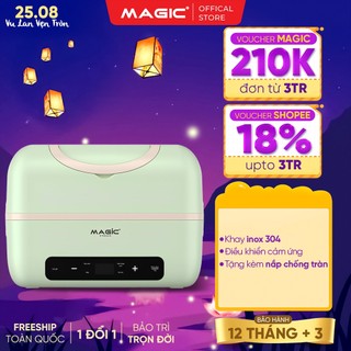 Hộp cơm cắm điện magic a-003, hâm nóng thức ăn, chín thức ăn, 2 ngăn inox 304, làm nóng nhanh 250w