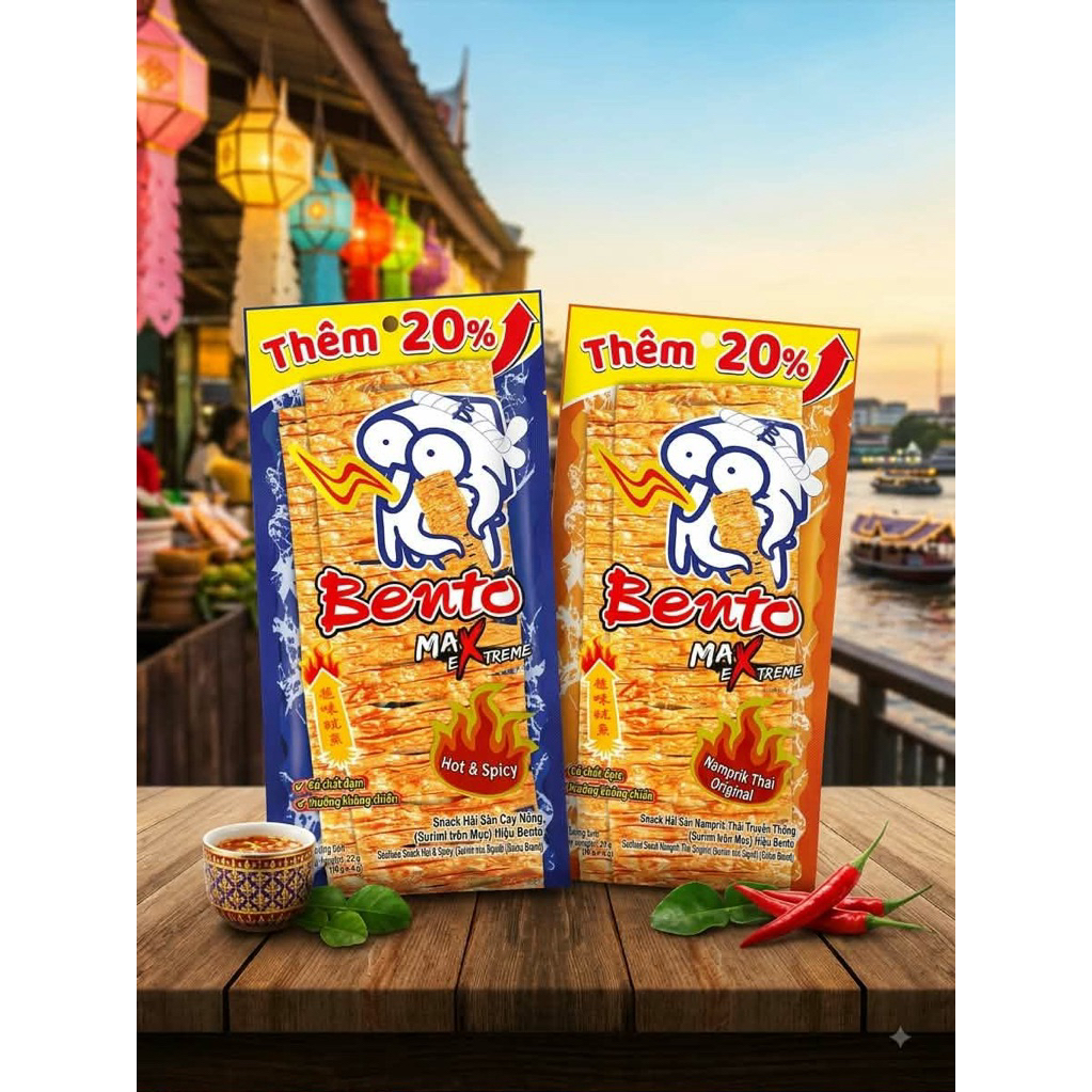 Mực Bento xả rẻ- Combo 6 gói Bento ( 22 gr) 6️⃣5️⃣K