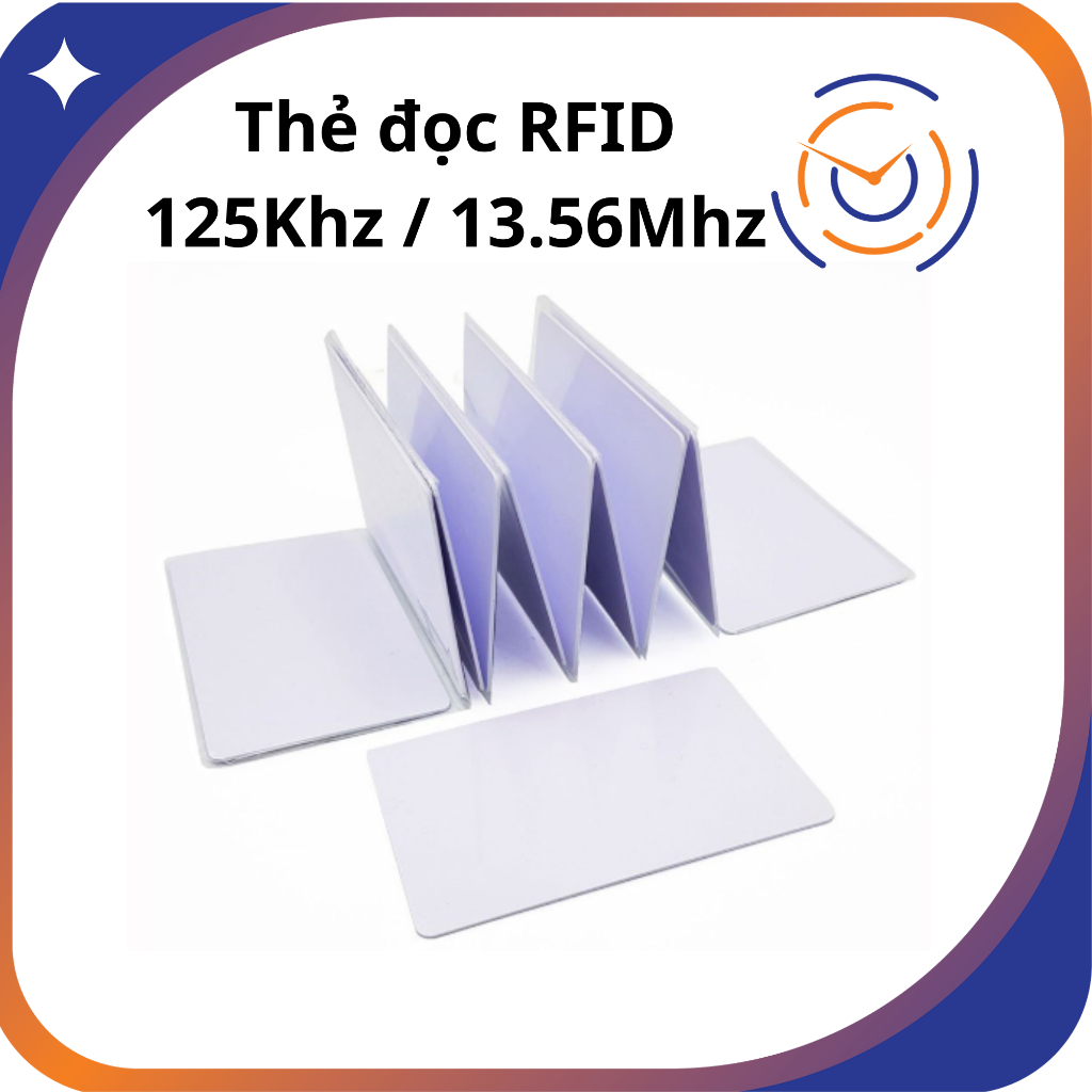 [ Combo 5 thẻ ] Thẻ Từ  RFID 125Khz /13.56mhz Thẻ Thang máy Thẻ Chung cư