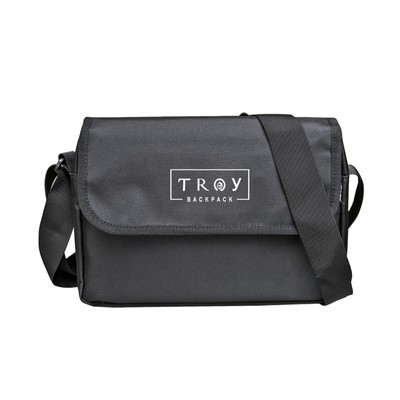 Túi đeo chéo nam nữ thời trang TROY IBOX vải bố chống thấm nước, size 29 x 20 x 6cm nhiều ngăn