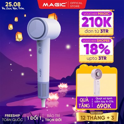 Máy Sấy Tóc IonX Magic Eco AC-381, 400 Triệu Ion Âm, 110000 Vòng/Phút, 1500W, Bảo Hành 24 Tháng