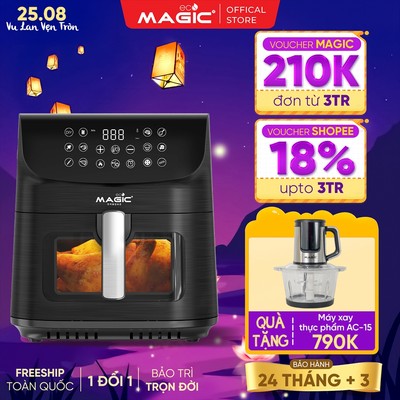 Nồi chiên không dầu Magic Eco AC-160, Dung tích 9L, Công suất 1800W, Bảng điều khiển cảm ứng