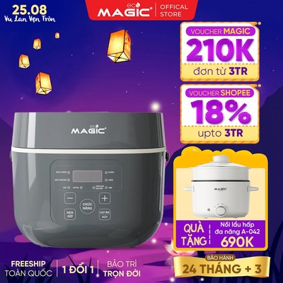 NỒI CƠM 1.8L MAGIC ECO AC-260, 8 CHẾ ĐỘ NẤU TỰ ĐỘNG, CÔNG SUẤT NẤU 800W, CHỨC NĂNG GIỮ ẤM TỰ ĐỘNG