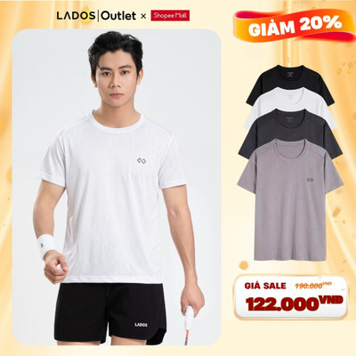[OUTLET - KHÔNG ĐỔI TRẢ] Áo Thun Thể Thao Cổ Tròn Jacquard AirWeave Nam LADOS-9228 Chất Thun Lỗ Thoáng Khí, Co Giãn