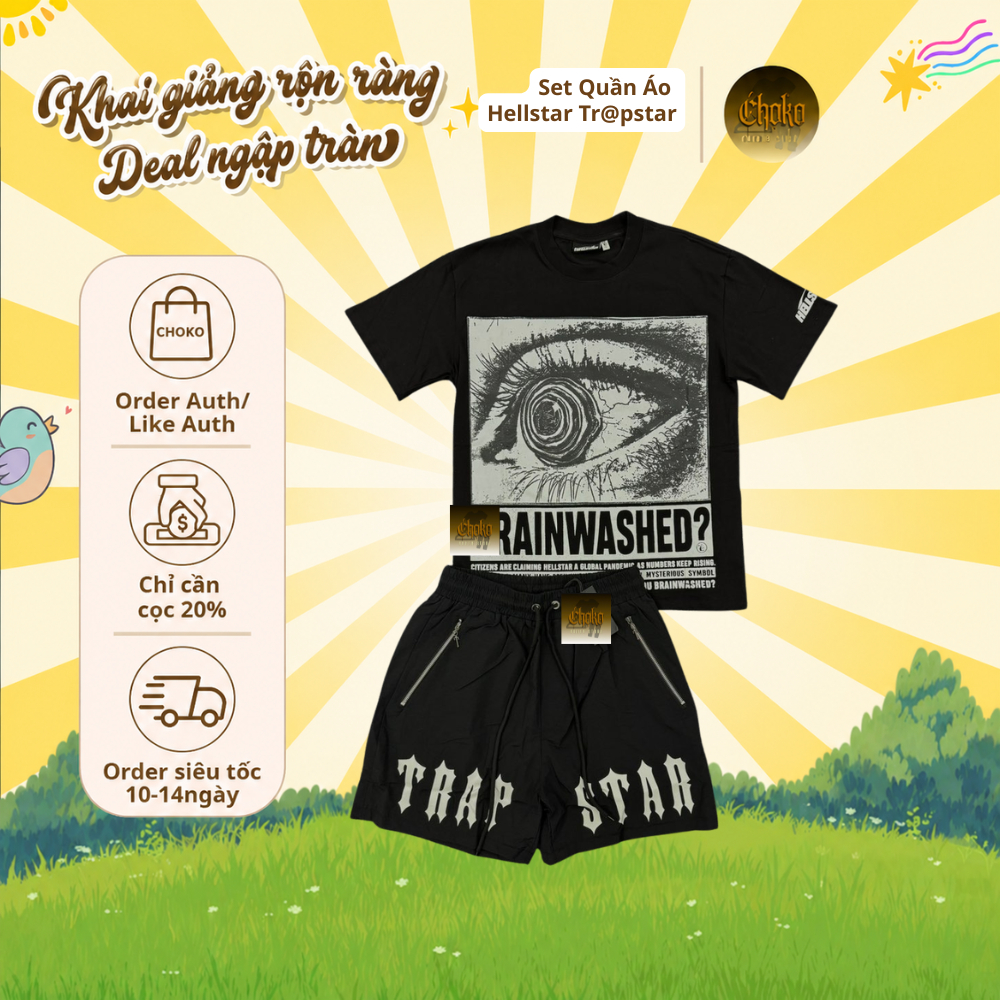 Set Quần Áo Hellstar Trapstar Choko Order