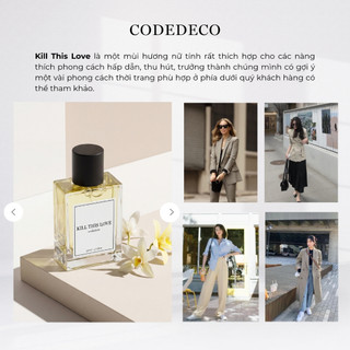 Tinh dầu nước hoa unisex CODEDECO Kill This Love 50ml Ver 3.1