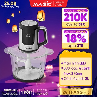 Máy xay cối thủy tinh 1.7L Magic Eco AC-15 màn hình Led, 4 Lưỡi dao, 4 cấp độ xay, Bảo hành 24 tháng