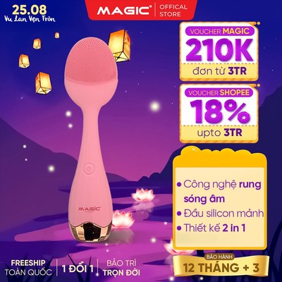 Máy Rửa Mặt Magic B-41, 12W, 6000 Rung/Phút, Chống Nước IPX5, Bảo Hành 12 Tháng