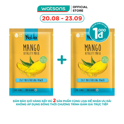 Mặt Nạ Nolja Xoài Tăng Cường Dưỡng Ẩm Da 1 Miếng