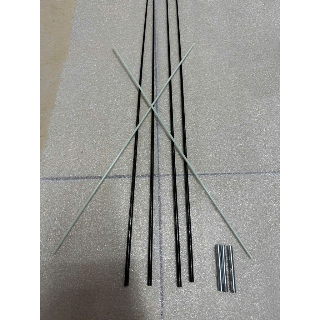 Combo 4 Nan Làm Diều 1m5 Chất Liệu Nan Đặc Tặng Kèm 2 Nan Đuôi Cáp Quang Và 3 Ống Nối