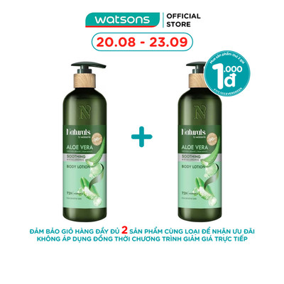 Sữa Dưỡng Thể Naturals By Watsons Smoothing Làm Dịu Da Chiết Xuất Lô Hội 490ml