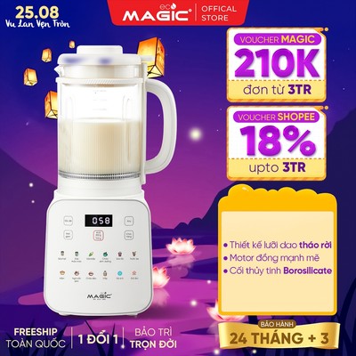 Máy Làm Sữa Hạt 12 Chức Năng 1.5L Magic Eco AC-143, Tự Động Vệ Sinh, Công Suất 1200W