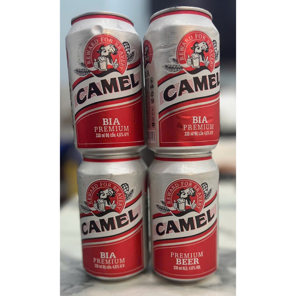 [HSD Tháng 5/2027] Thùng 24 lon Bia Camel Premium (lùn đỏ) 330ml nồng độ 4.6%