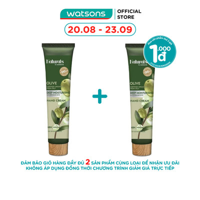 Kem Dưỡng Tay Naturals By Watsons Deep Moisturishing Dưỡng Ẩm Sâu Chiết Xuất Olive 30ml