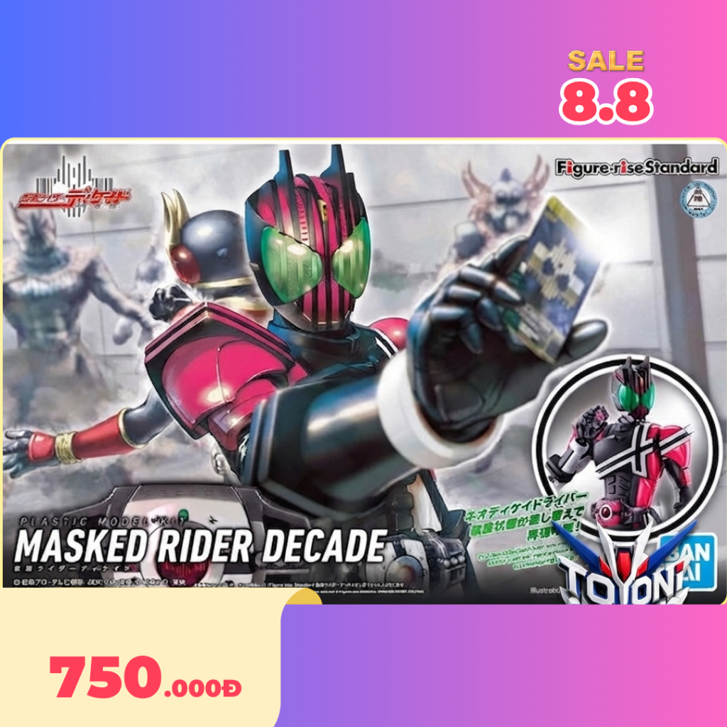 Mô hình lắp ráp Figure Rise Standard Kamen Rider Masked Rider Decade – BANDAI FKR007