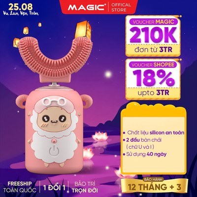 Bàn chải điện cho bé Magic Kid-01, 3 chế độ, phù hợp từ 2 tuổi