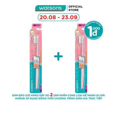 Bàn Chải Đánh Răng Watsons Standard Compact (Mềm) 1 Cái