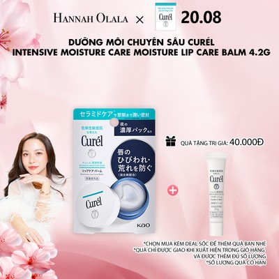 [20.8 LIVE Hannah Olala] Dưỡng môi chuyên sâu Curel Intensive Moisture Care Moisture Lip Care Balm 4.2g