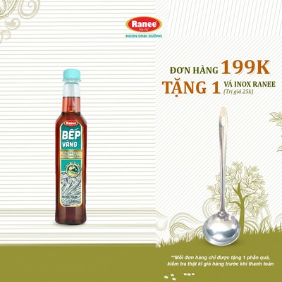 {Đơn 199k tặng vá inox } Nước mắm thơm ngon Cá Cơm Bếp Vàng 12N 500ml