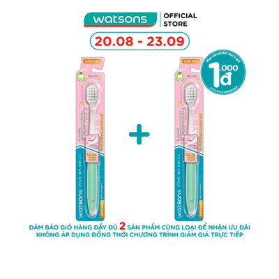 Bàn Chải Đánh Răng Watsons Super Dense Cushion Soft Toothbrush (Ultra Soft) 1s